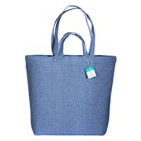 SHOPPER CON DOPPIO MANICO IN COTONE RICICLATO